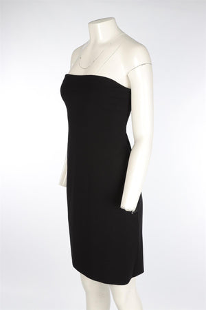 THE ROW BLACK JERSEY MIDI DRESS MEDIUM
