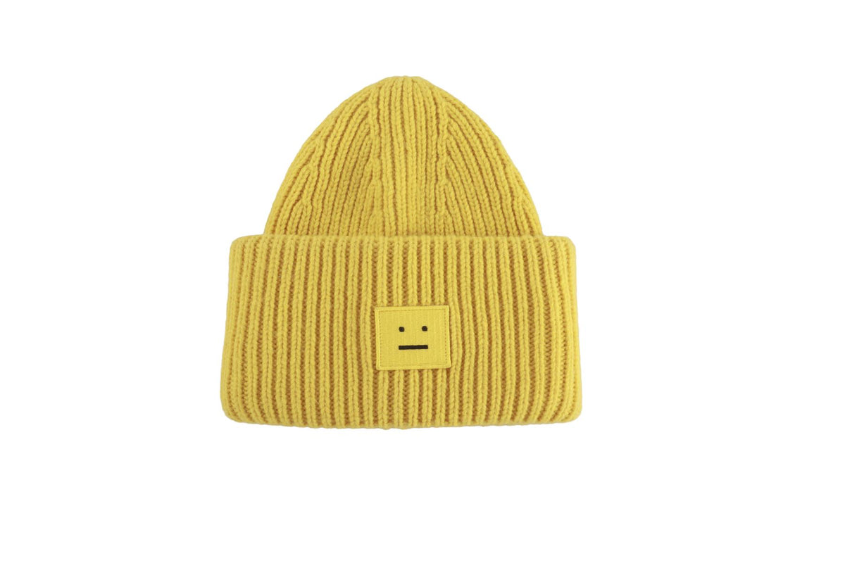 YELLOW WOOL BEANIE