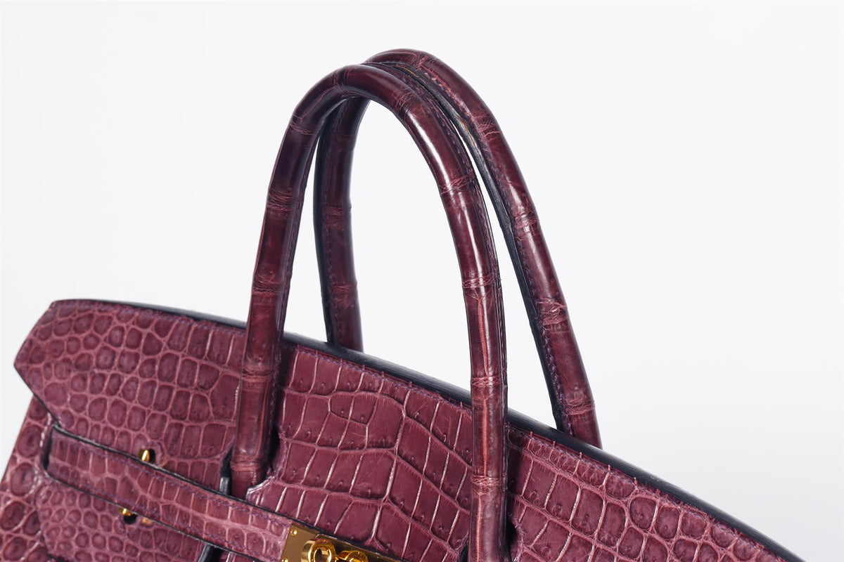 HERMÈS 2009 BIRKIN 40CM MATTE ALLIGATOR LEATHER BAG