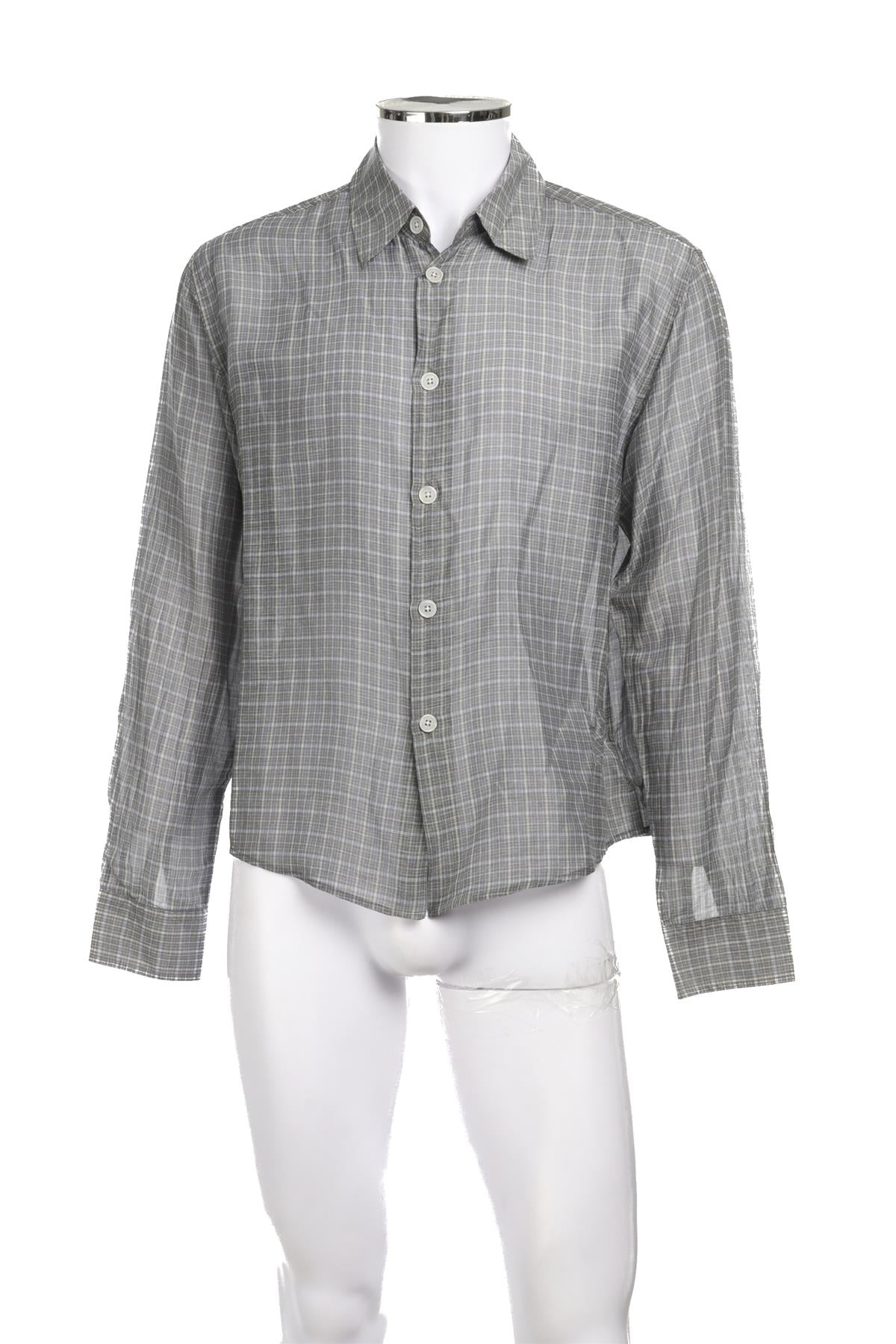 OUR LEGACY GREY MENS COTTON SHIRT IT 46 UK 36