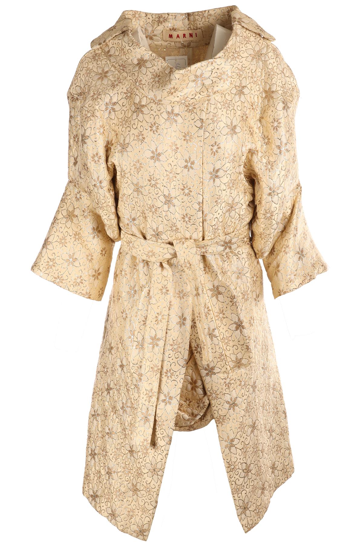 MARNI GOLD WOOL COAT IT 40 UK 8