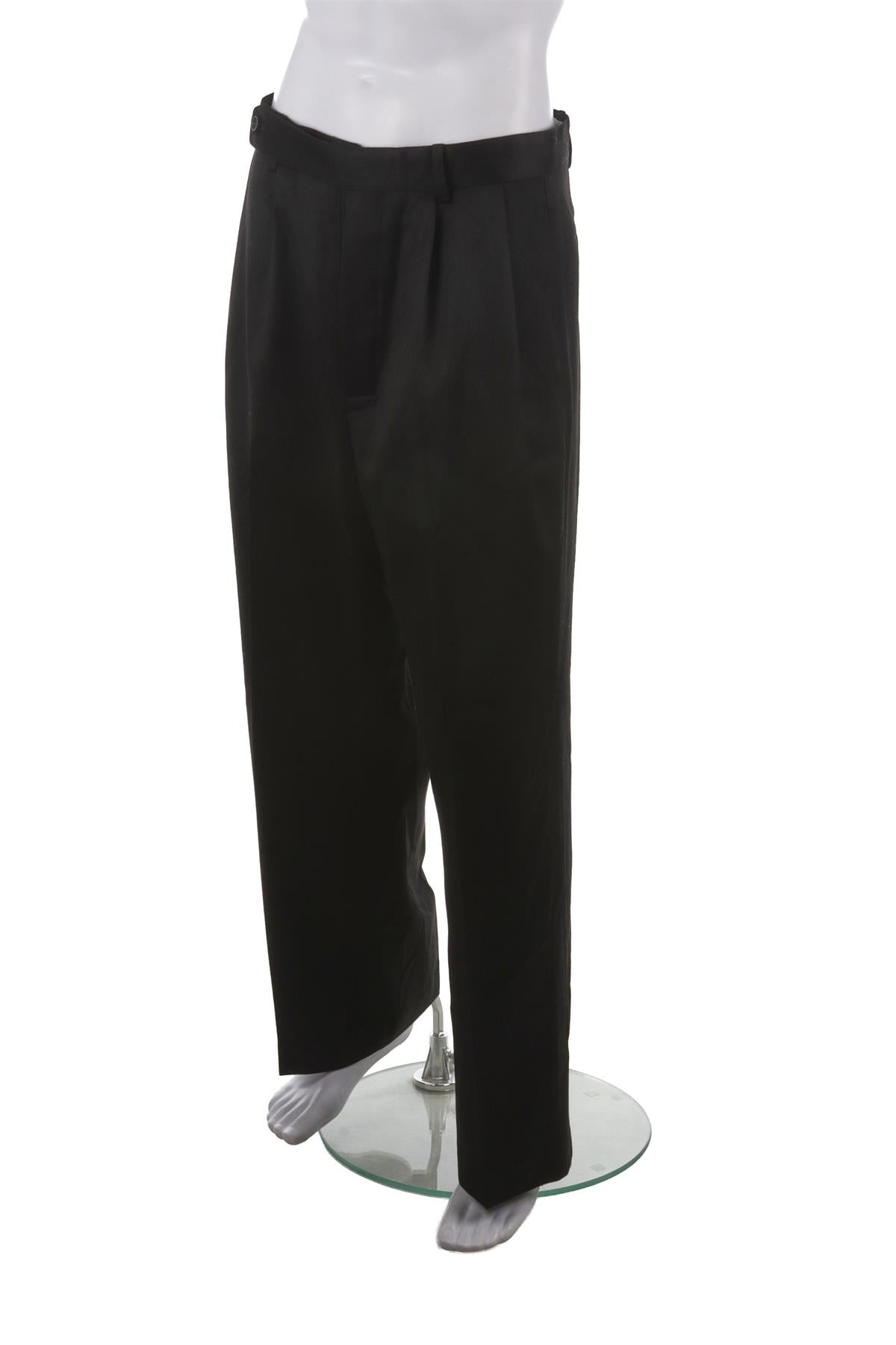 BODE BLACK MENS WOOL STRAIGHT LEG PANTS W32