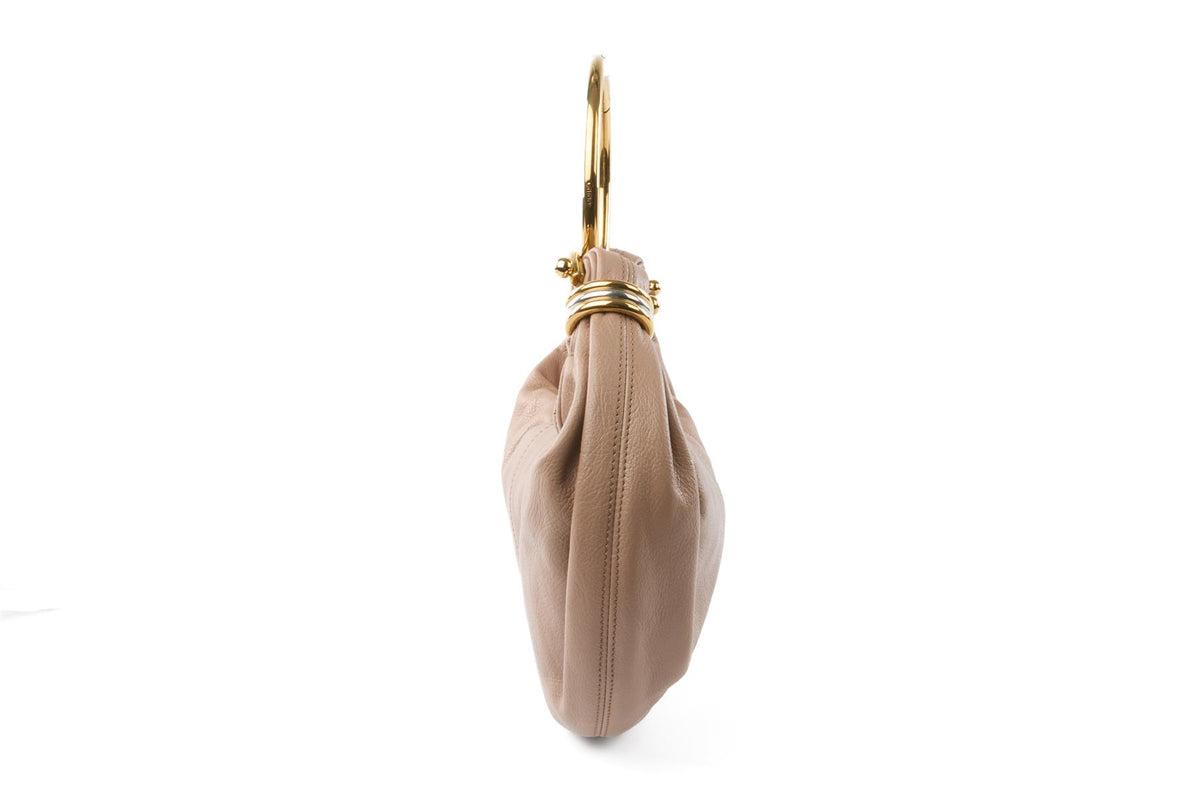 CHLOÉ NUDE BRACELET LEATHER SHOULDER BAG