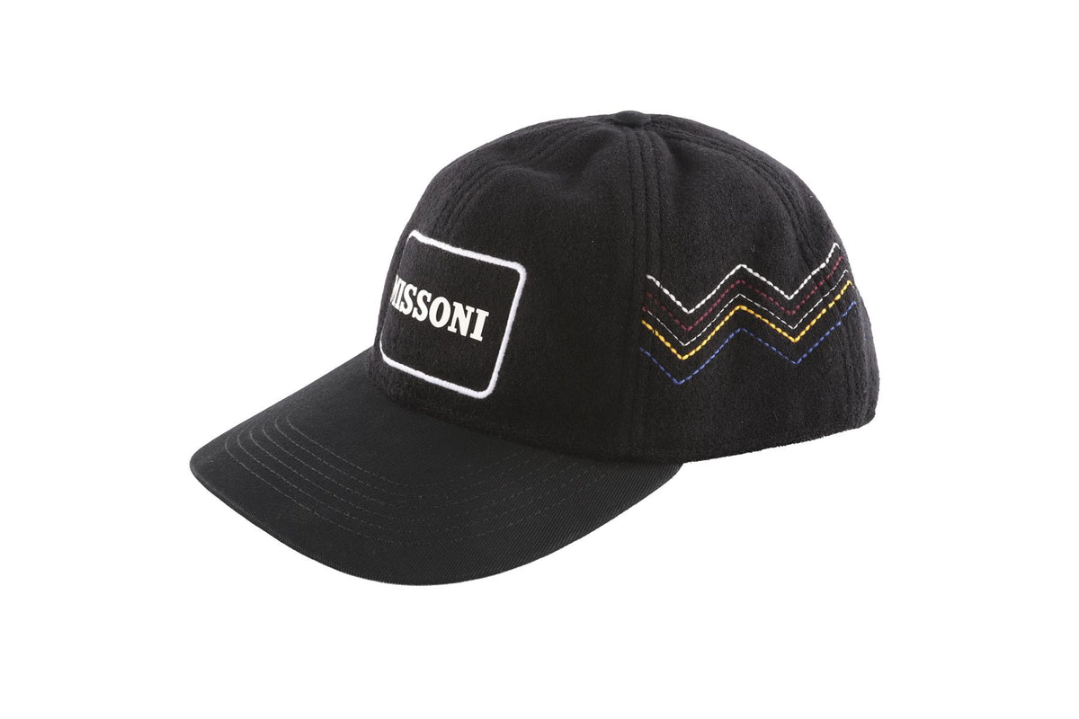 MISSONI BLACK COTTON BASEBALL CAP