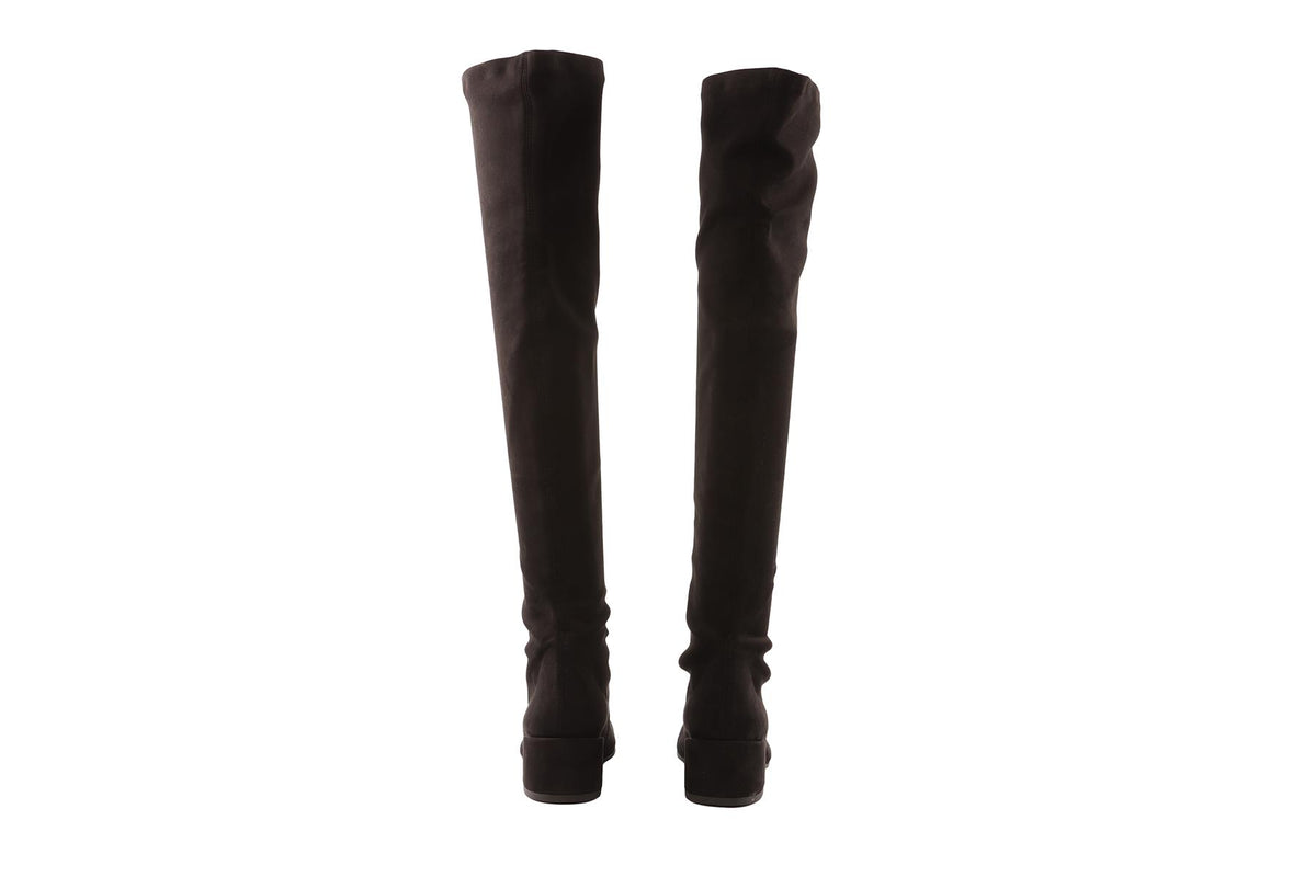 PRETTY BALLERINAS BLACK FAUX SUEDE OVER-THE-KNEE BOOTS  EU 39 UK 6 US 9