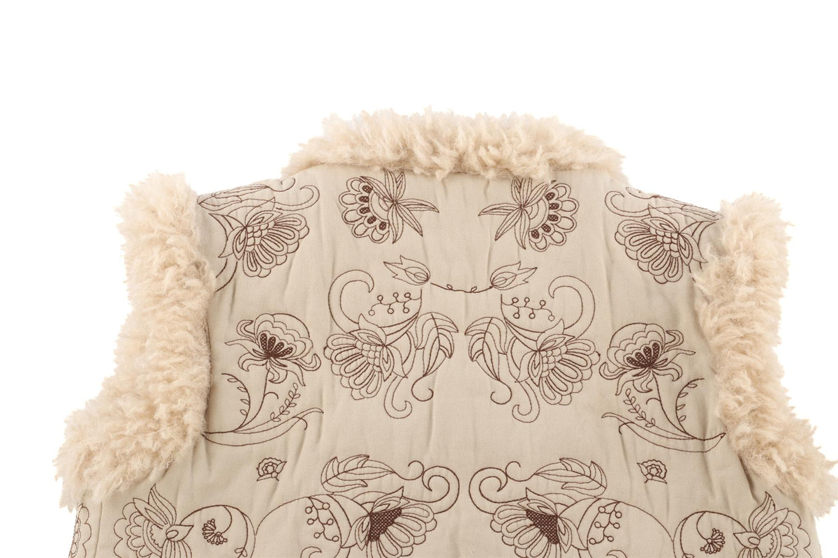 BONPOINT BEIGE KIDS GIRLS GILET 5 YEARS