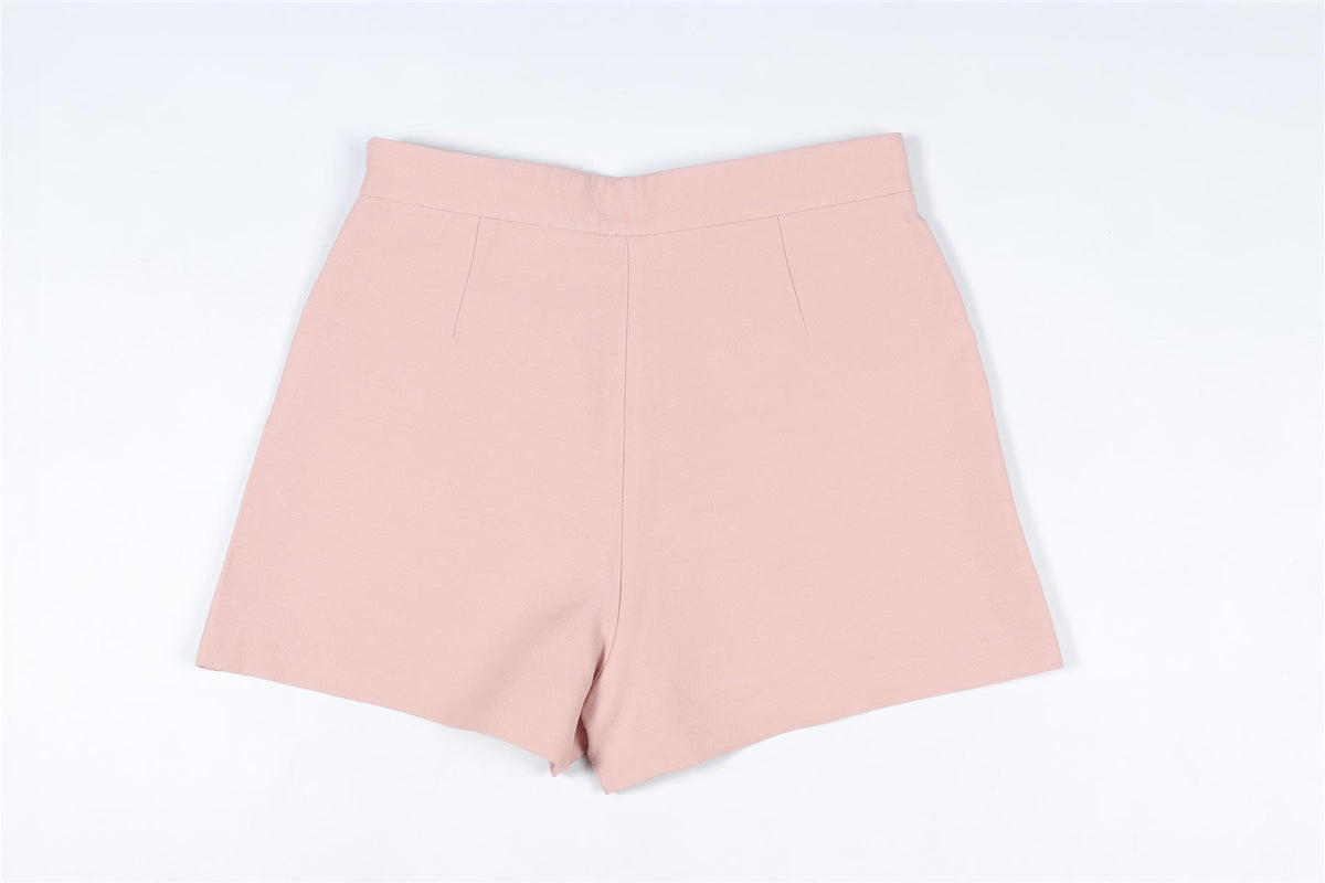 VALENTINO PINK WOOL SHORTS SMALL
