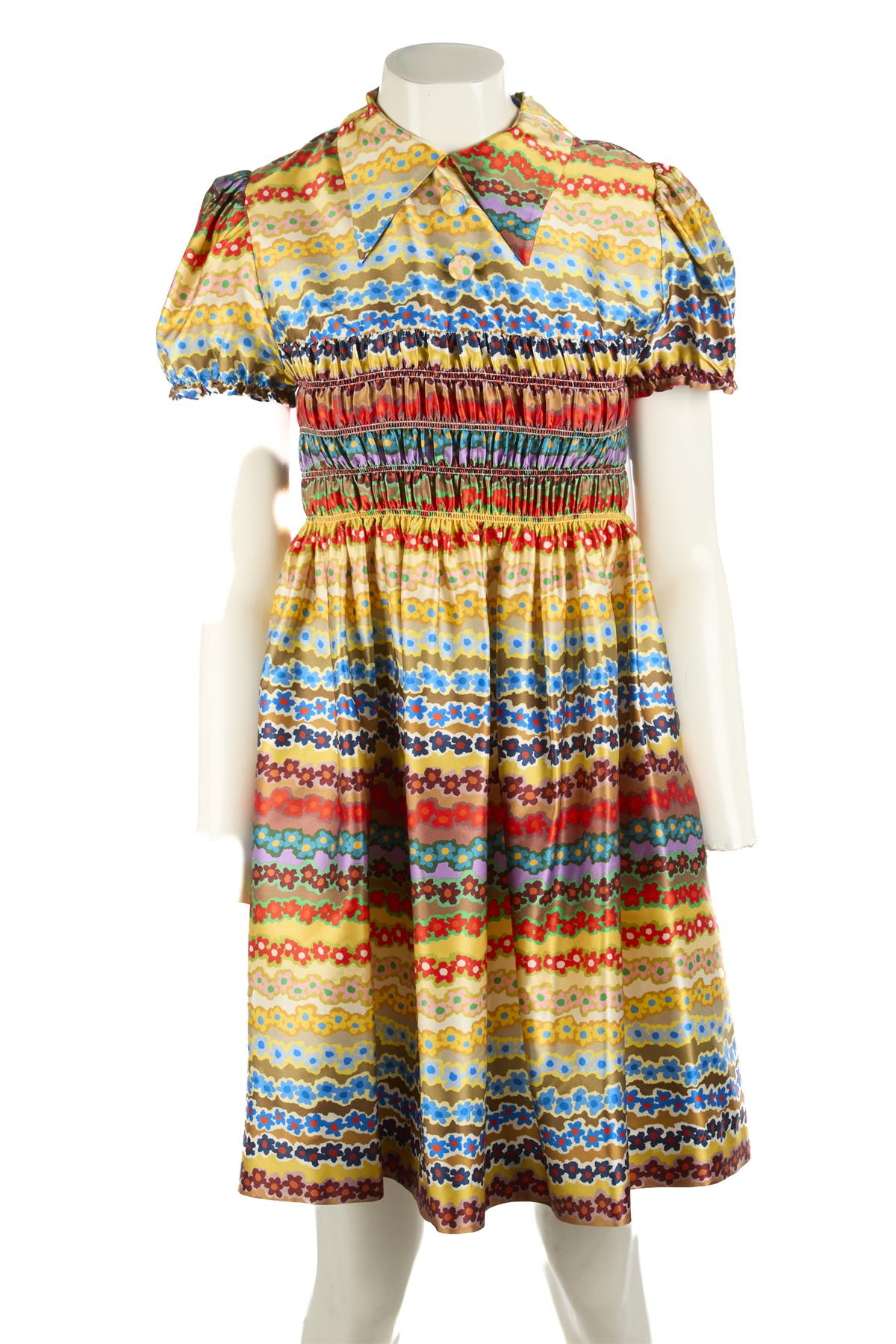 PAUL & JOE MULTI SILK MINI DRESS FR 40 UK 12