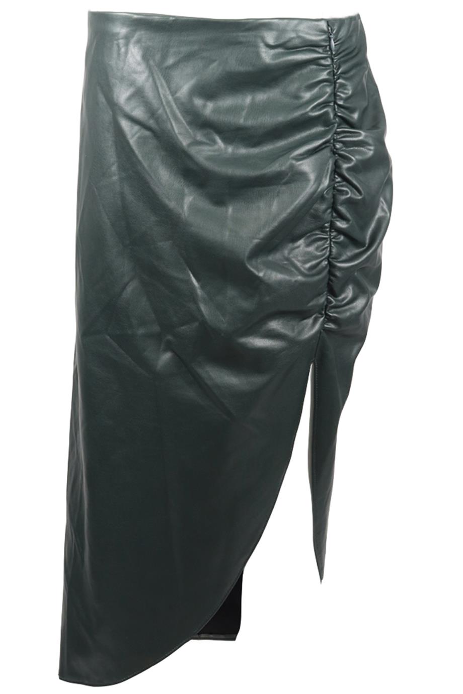 VERONICA BEARD FAUX LEATHER MIDI SKIRT US 10 UK 14