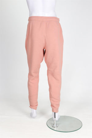 ALO YOGA PINK MEN'S COTTON TRACK PANTS LARGE