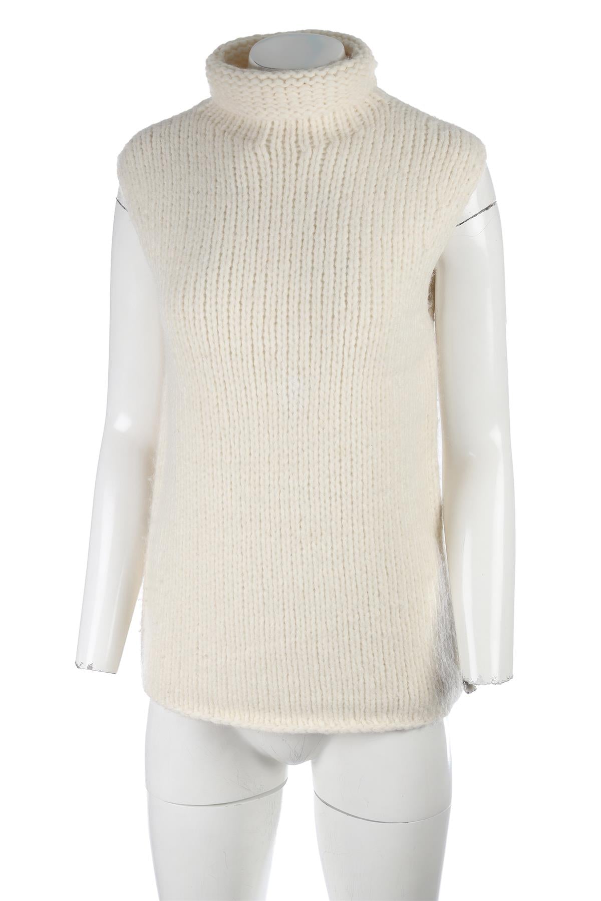 THEORY IVORY ALPACA TOP XSMALL