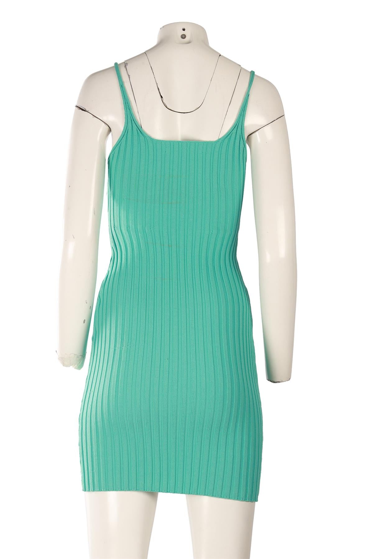 T BY ALEXANDER WANG BLUE KNIT MINI DRESS SMALL
