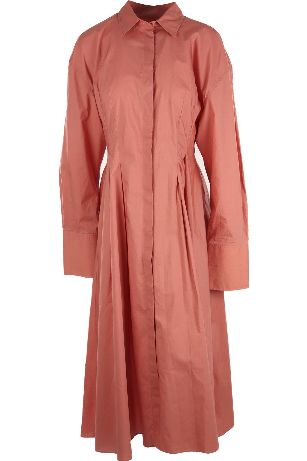 SCANLAN THEODORE PINK COTTON MAXI DRESS AU 12