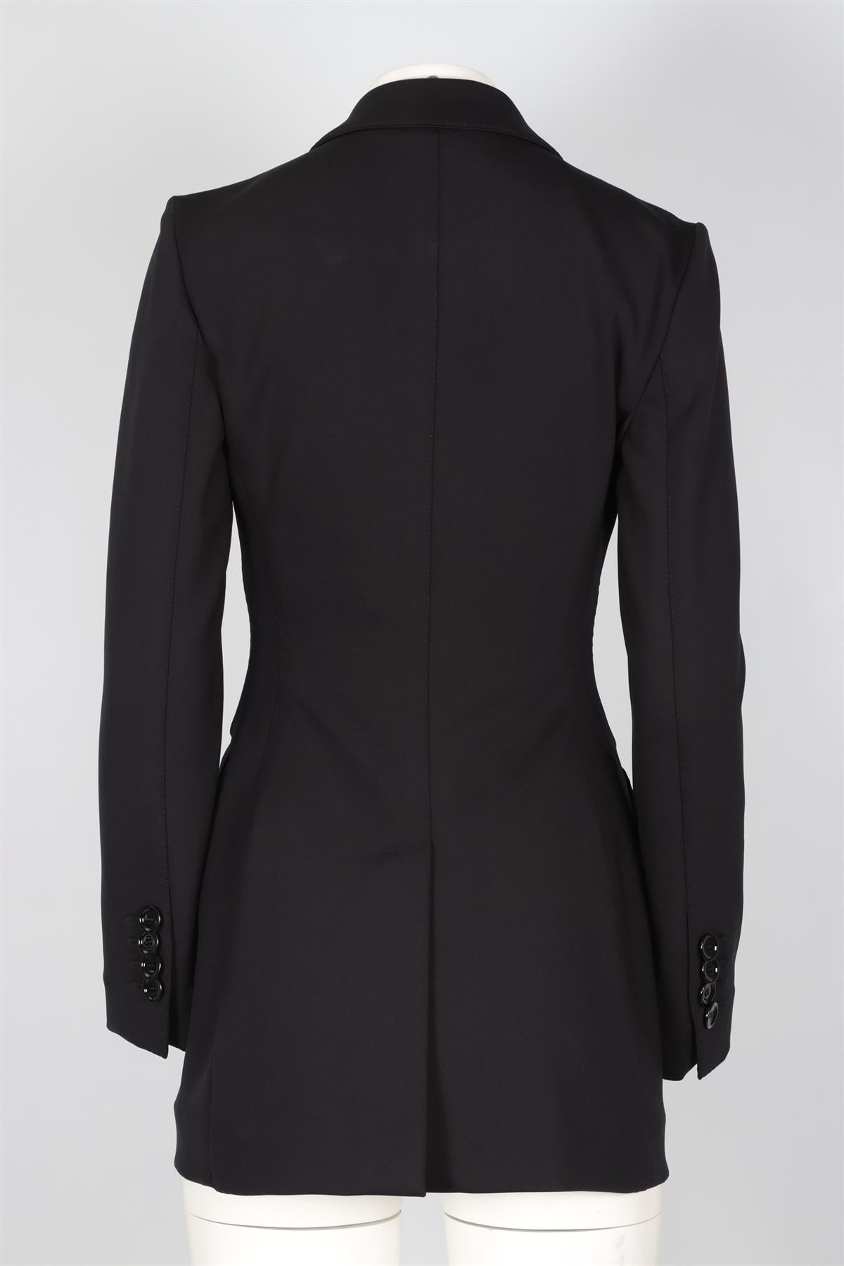 DOLCE & GABBANA BLACK SCUBA BLAZER IT 40 UK 8