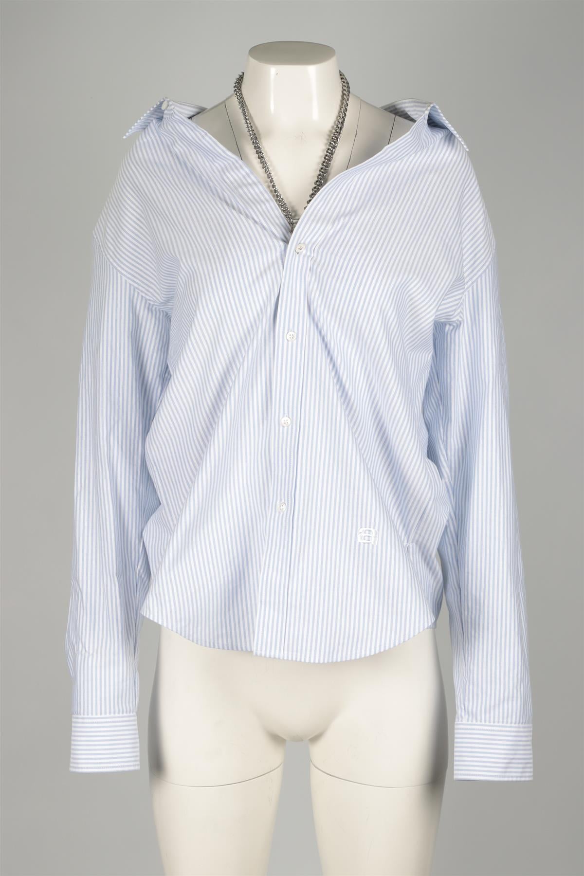 ALEXANDER WANG BLUE COTTON SHIRT SMALL