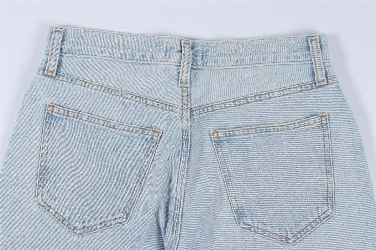 AGOLDE BLUE HIGH RISE WIDE LEG JEANS W24 UK 6