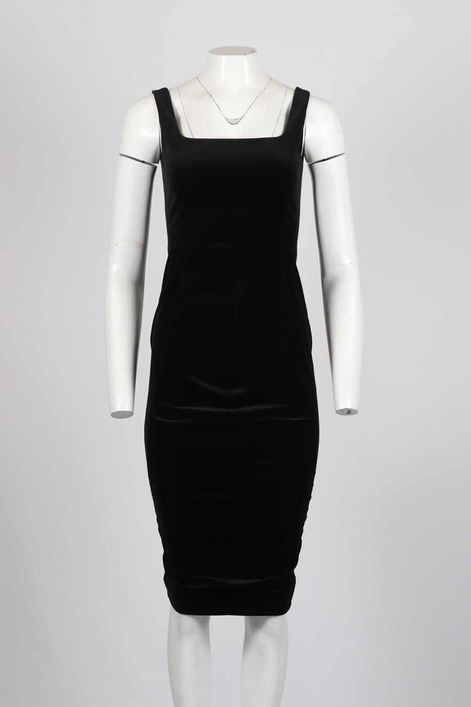 SPORTMAX VELVET MIDI DRESS UK 8
