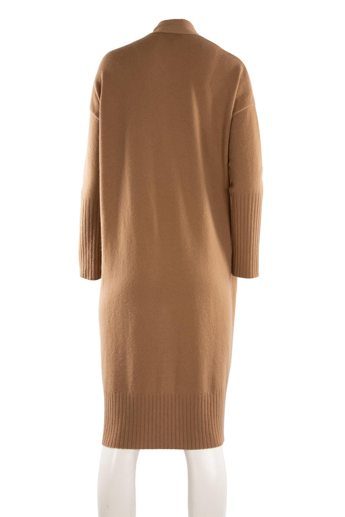 NILI LOTAN TAN CASHMERE CARDIGAN ONE SIZE