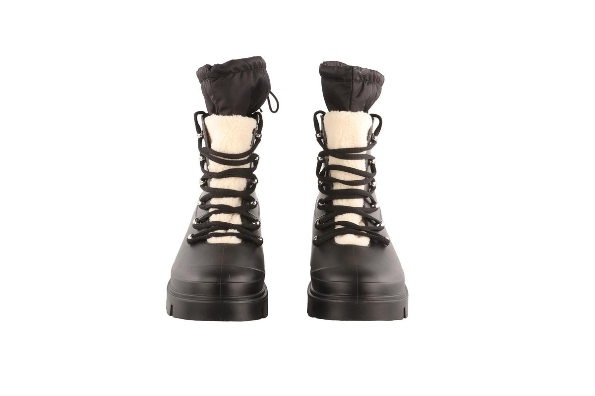 MARC FISHER BLACK RUBBER BOOTS EU 39 UK 6 US 9
