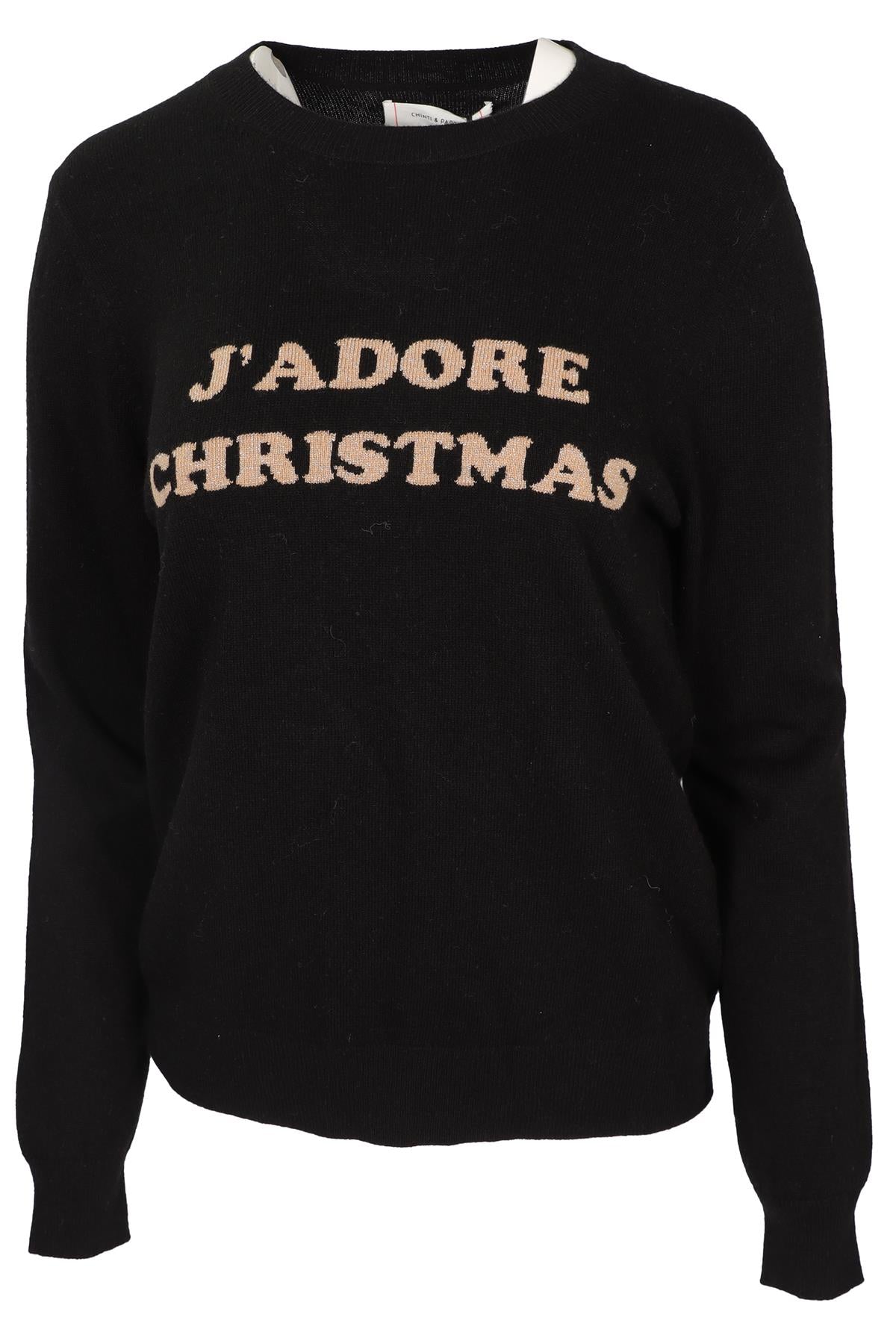 CHINTI & PARKER BLACK WOOL SWEATER MEDIUM
