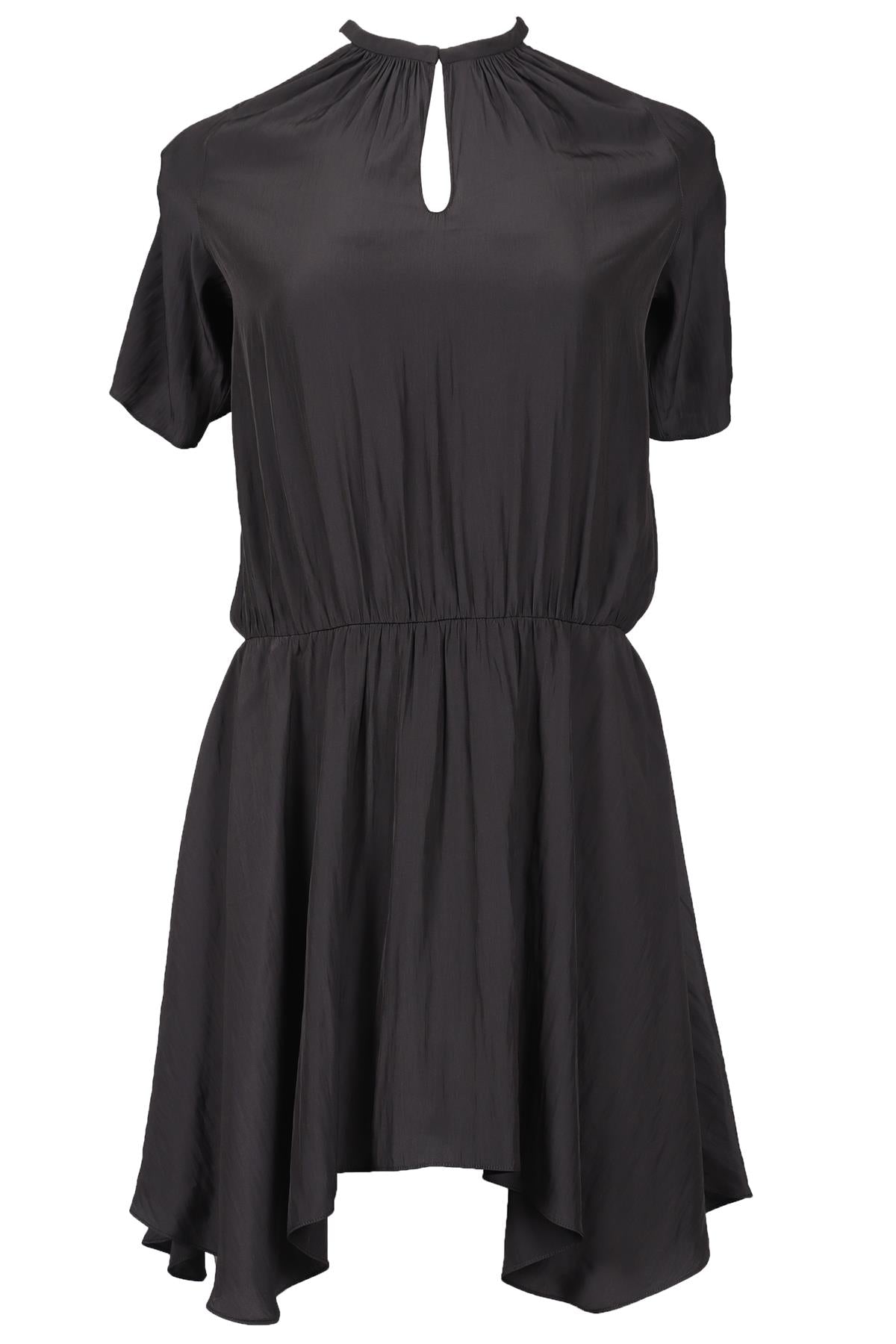 RAMY BROOK BLACK SATIN MINI DRESS SMALL