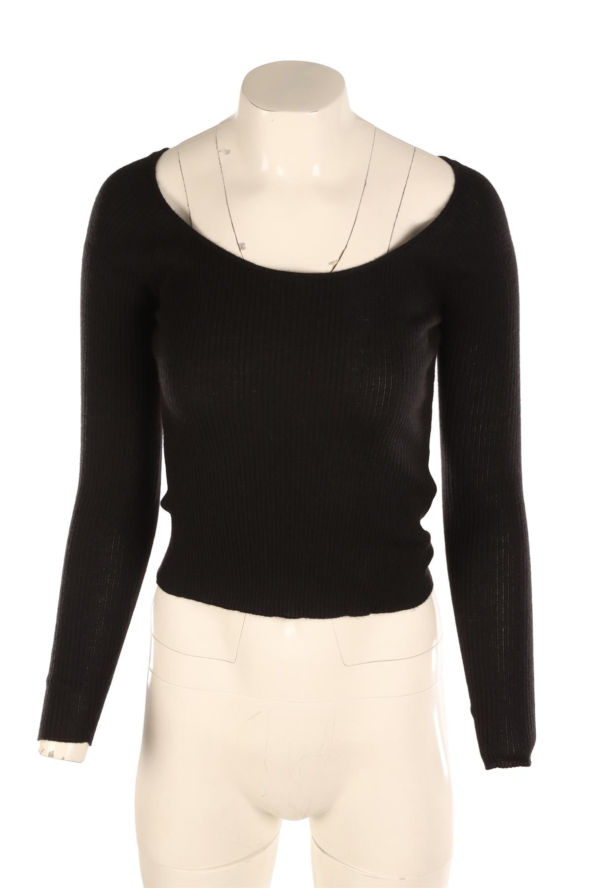 LE KASHA BLACK CASHMERE TOP XSMALL