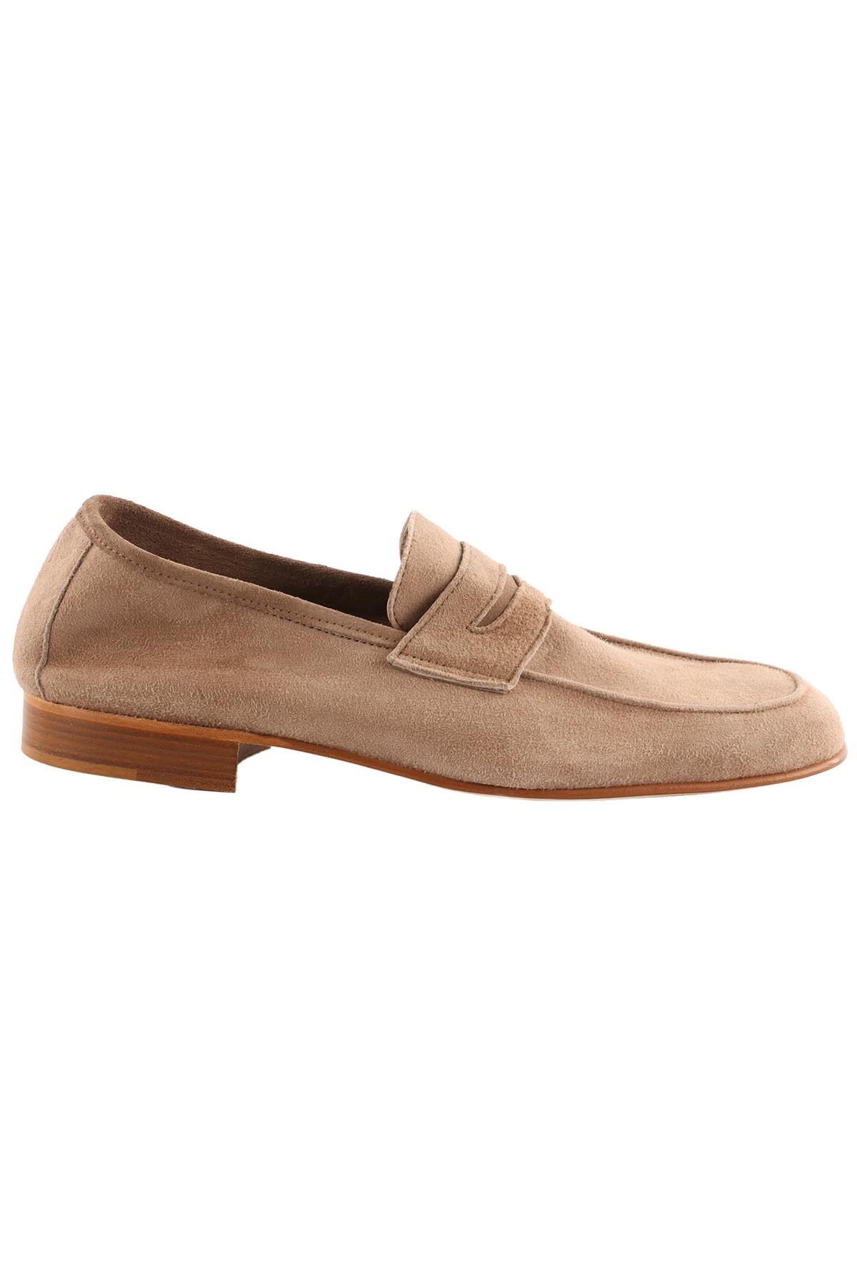 BOMBA ATELIER BEIGE SUEDE LOAFERS EU 38 UK 5 US 8