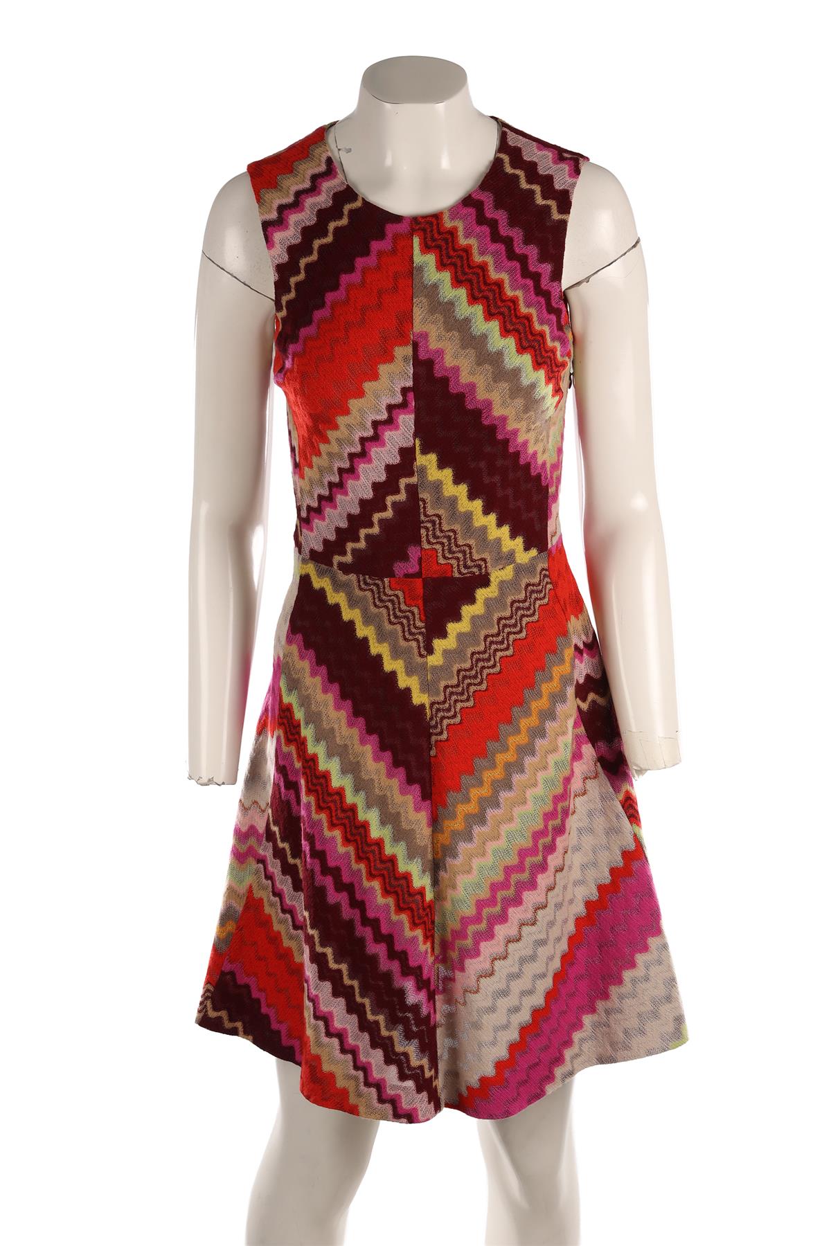 MISSONI MULTI WOOL MINI DRESS IT 40 UK 8