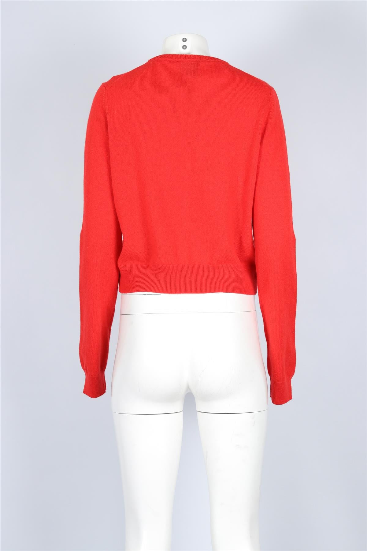 REFORMATION RED CASHMERE CARDIGAN XLARGE