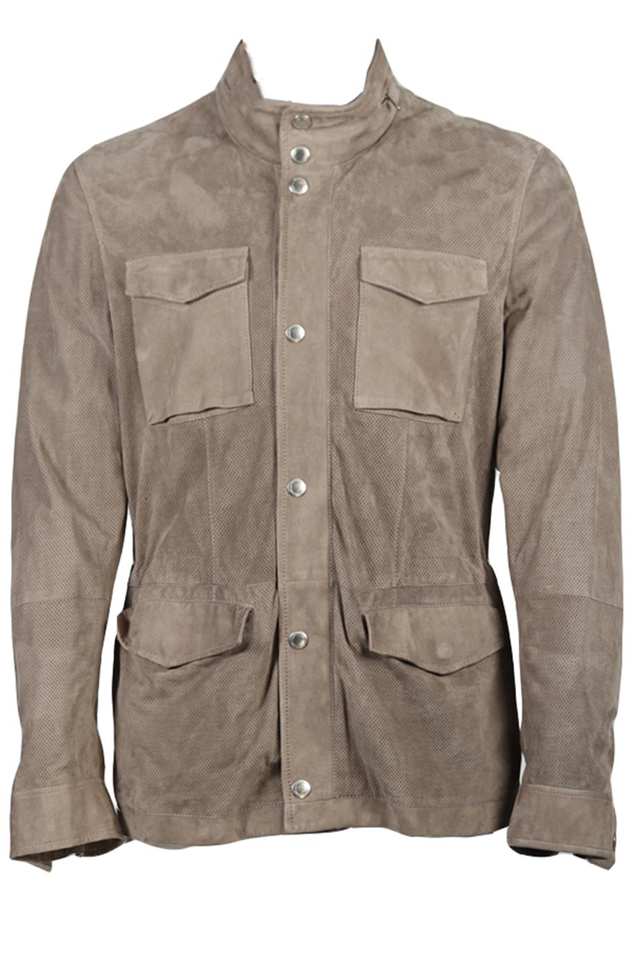 BRUNELLO CUCINELLI MEN'S SUEDE JACKET MEDIUM