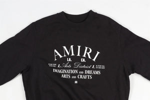 AMIRI BLACK KIDS BOYS COTTON SWEATSHIRT 8 YEARS