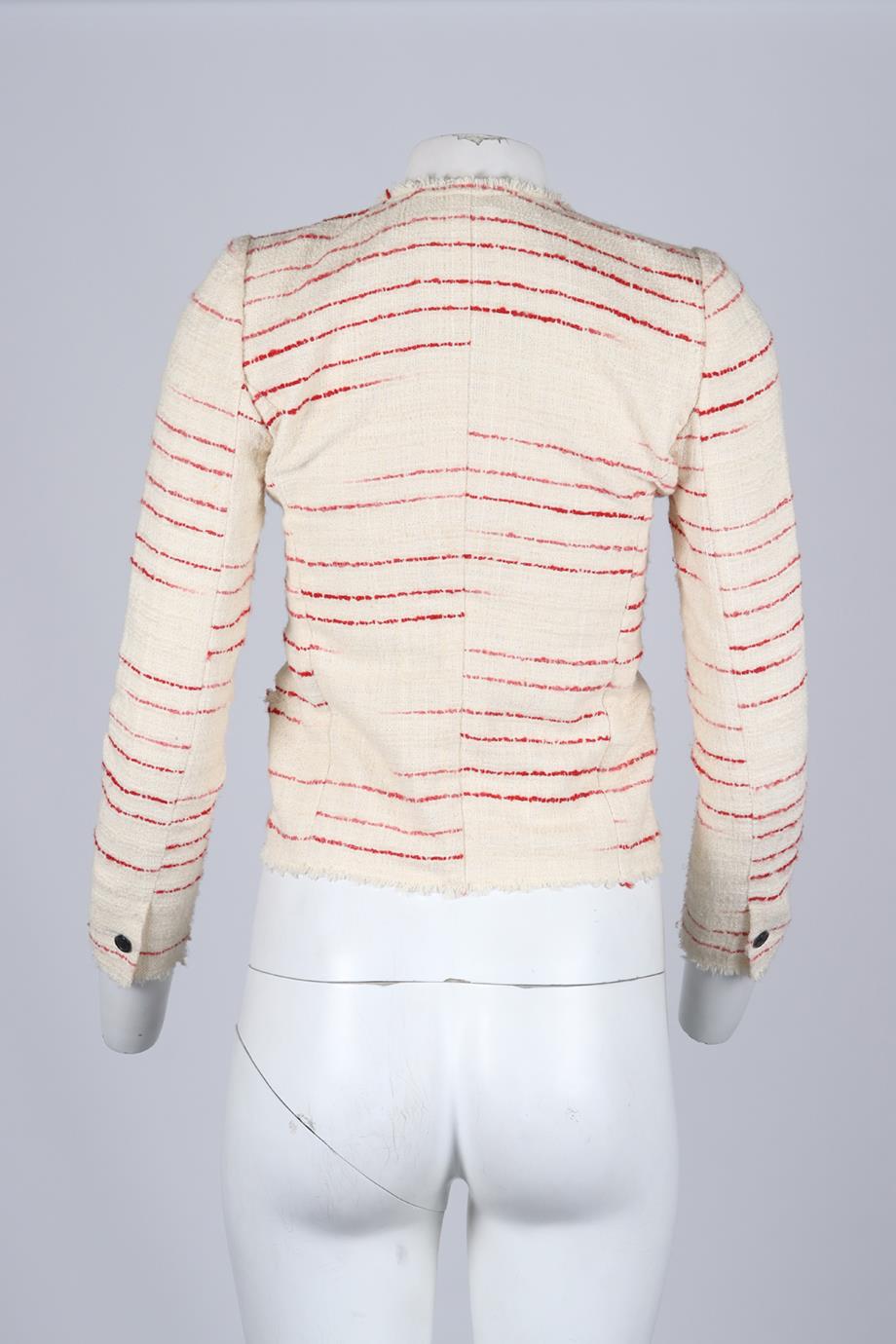 ISABEL MARANT ÉTOILE COTTON BLEND TWEED JACKET FR 34 UK 6