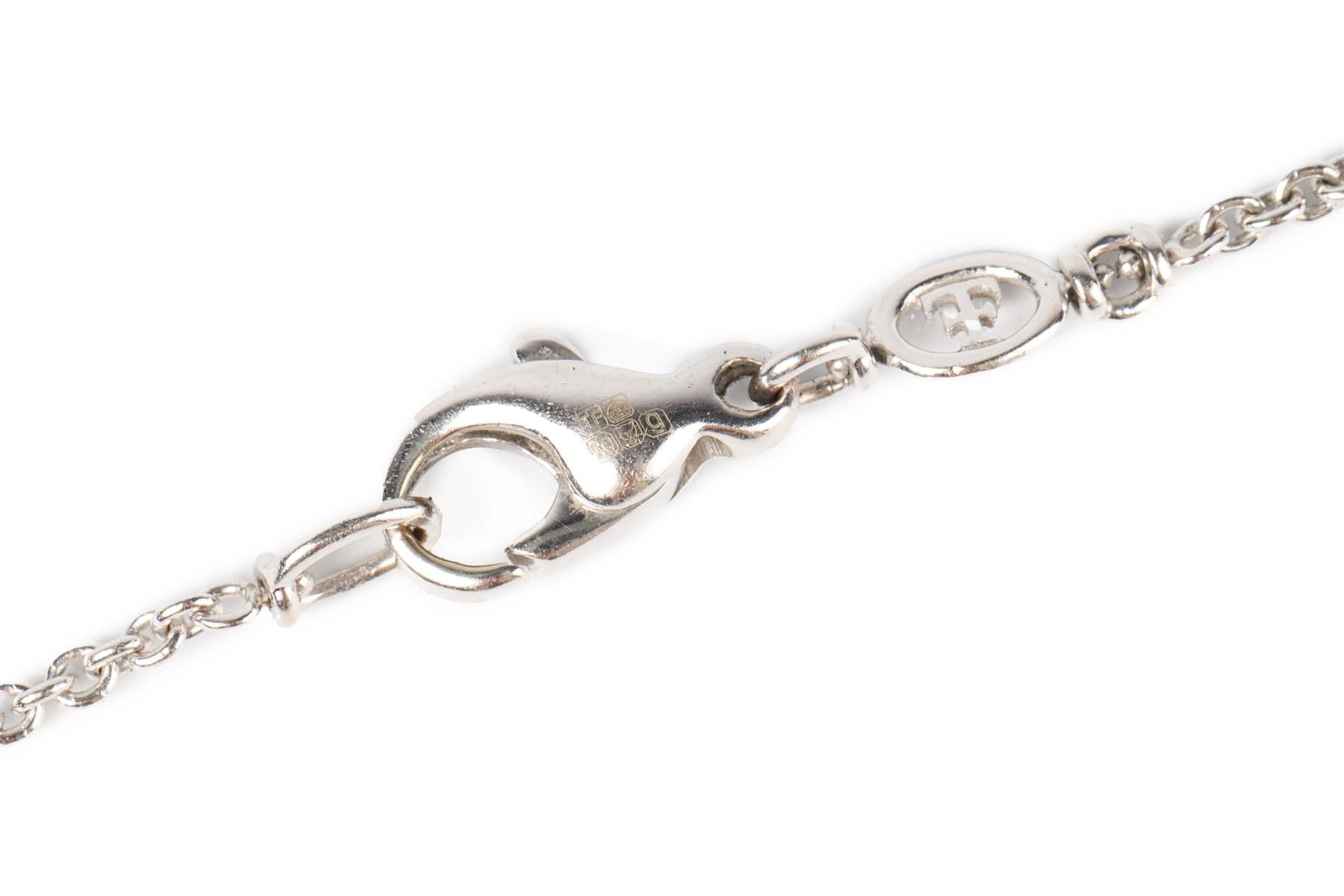 THEO FENNELL 18K WHITE GOLD AND DIAMOND CHAIN NECKLACE