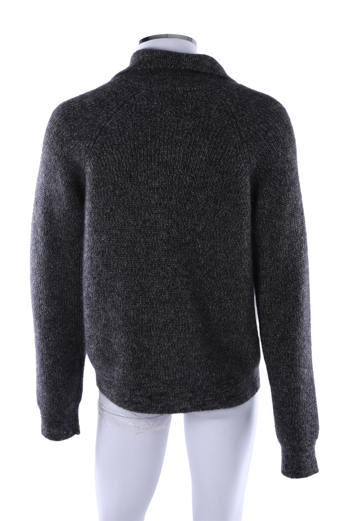 GREY MEN'S WOOL SWEATER