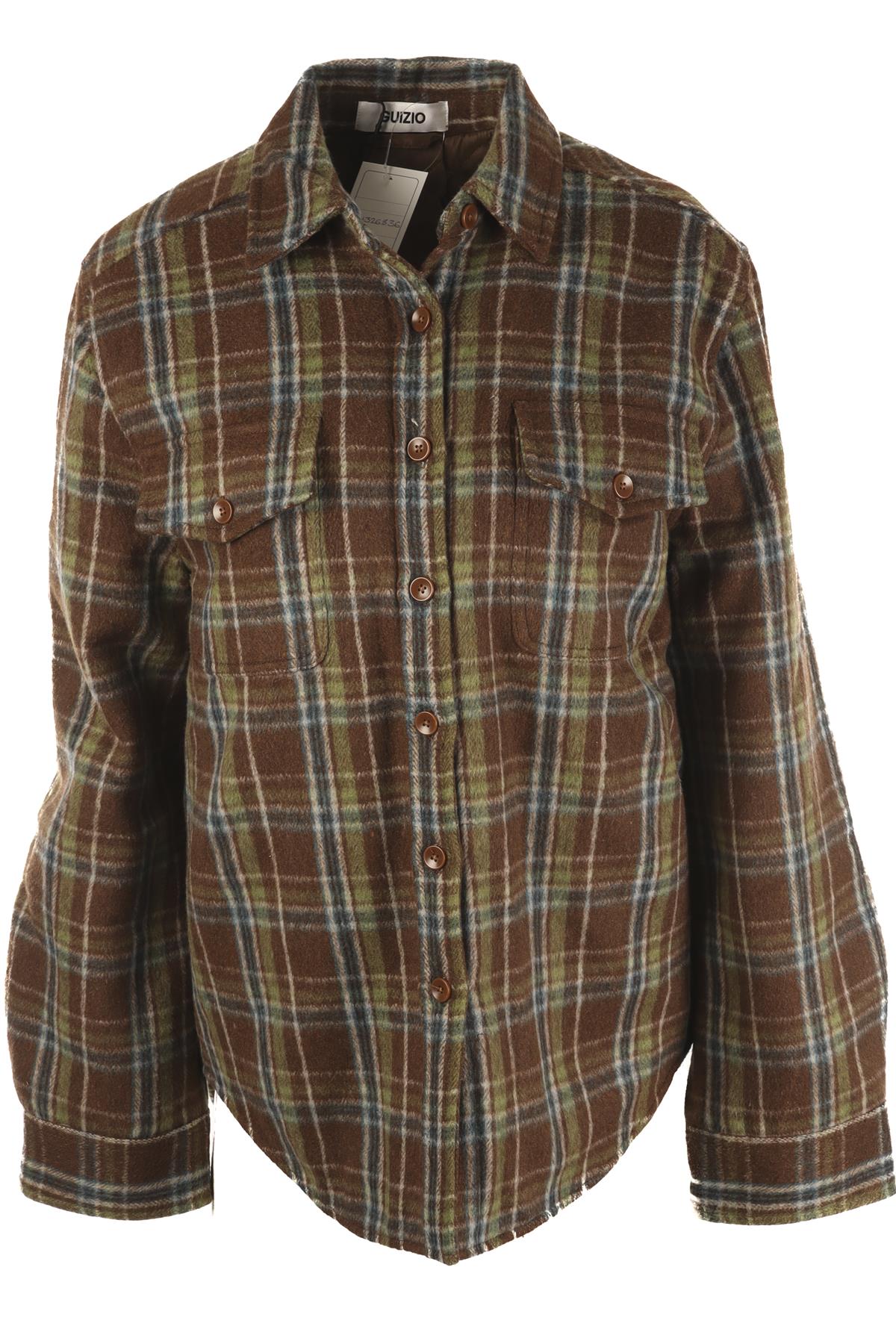 GUIZIO BROWN FELT JACKET XSMALL