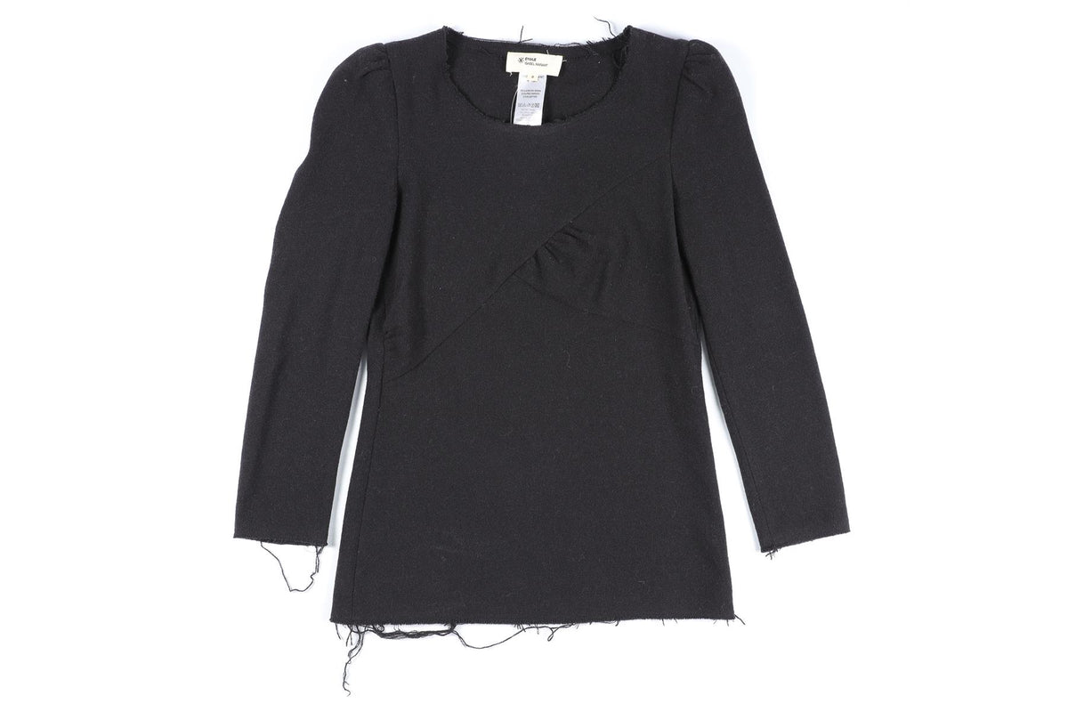 ISABEL MARANT ÉTOILE BLACK WOOL TOP UK 6