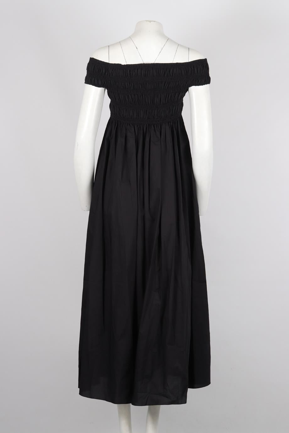 MATTEAU OFF THE SHOULDER COTTON MAXI DRESS UK 12