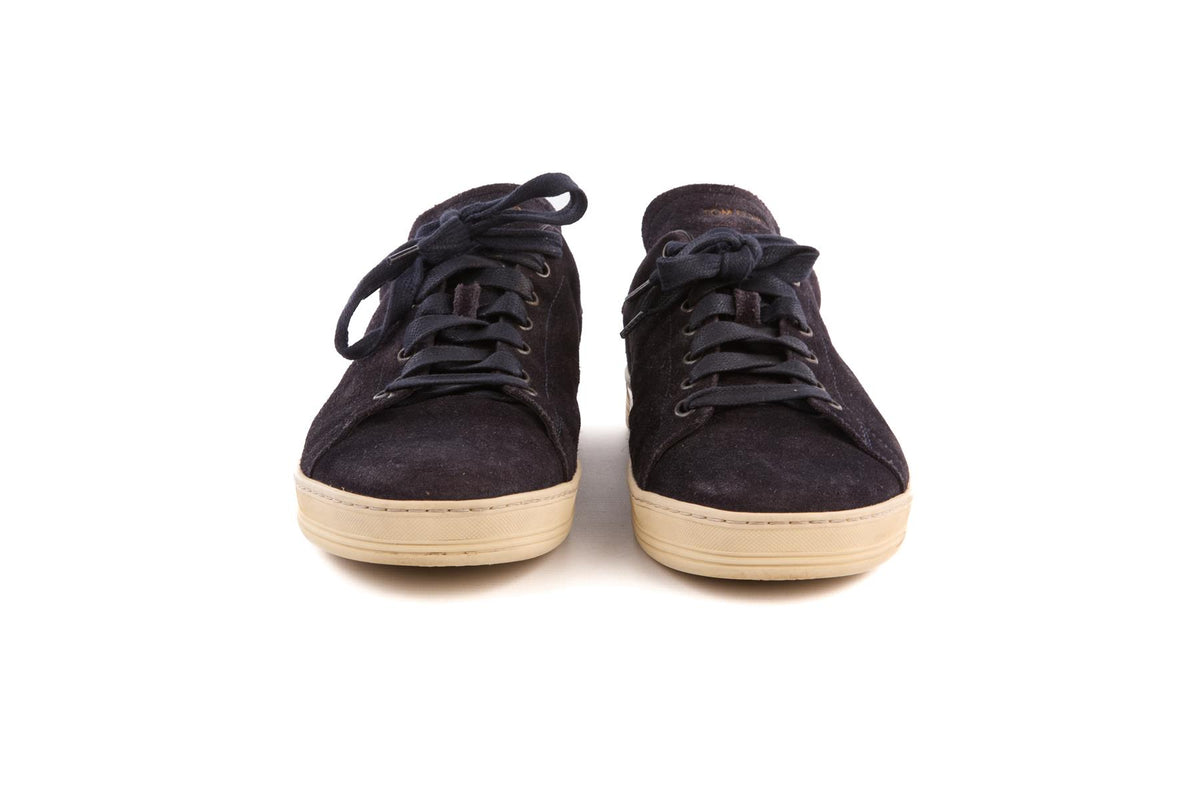 TOM FORD NAVY MEN'S SUEDE SNEAKERS UK 8.5 EU 42.5 US 9.5