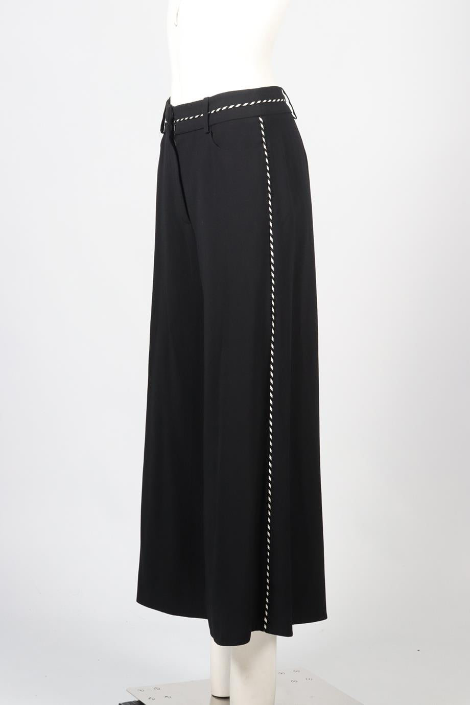 PETER PILOTTO CREPE WIDE LEG PANTS UK 10