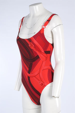 HERMÈS RED SWIMSUIT FR 42 UK 14