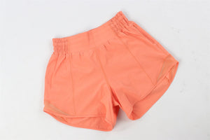 LULULEMON ORANGE JERSEY SHORTS US 0 UK 4