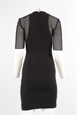 STELLA MCCARTNEY BLACK CREPE MINI DRESS IT 38 UK 6