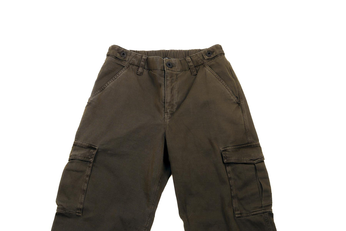 JAMES PERSE GREEN COTTON STRAIGHT LEG PANTS UK 8
