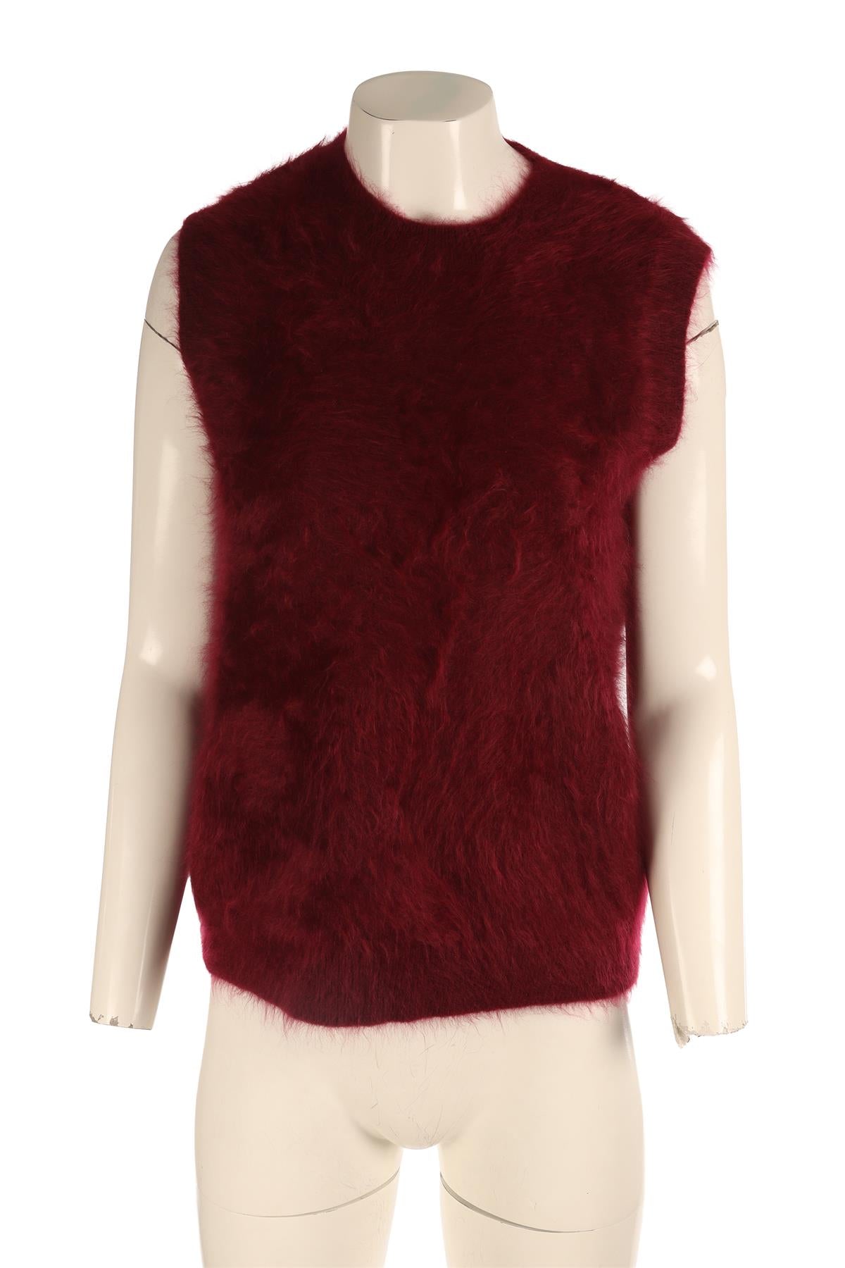 LISA YANG BURGUNDY CASHMERE VEST SMALL