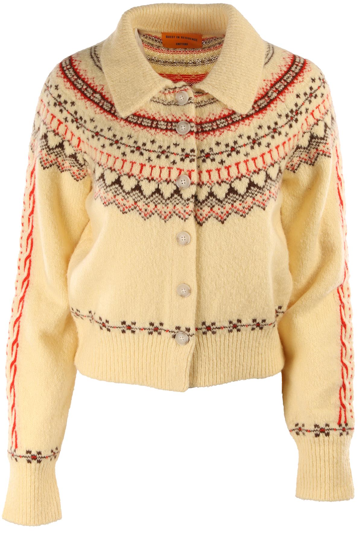 GUEST IN RESIDENCE YELLOW CASHMERE CARDIGAN SMALL