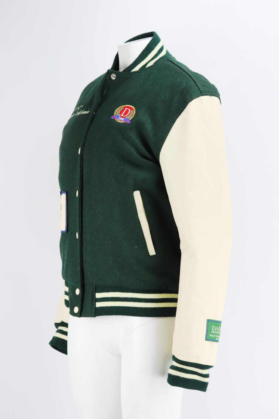 DANZY OVERSIZED WOOL FELT BOMBER JACKET SMALL