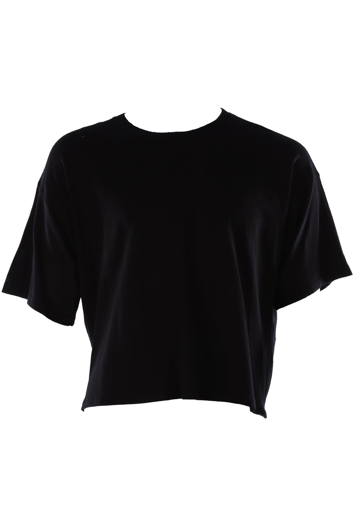 BLACK MEN'S COTTON T-SHIRT