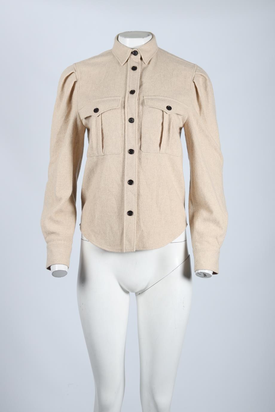 ISABEL MARANT ÉTOILE WOOL BLEND SHIRT FR 34 UK 6