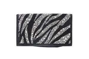 ROBERTO CAVALLI BLACK SUEDE CLUTCH