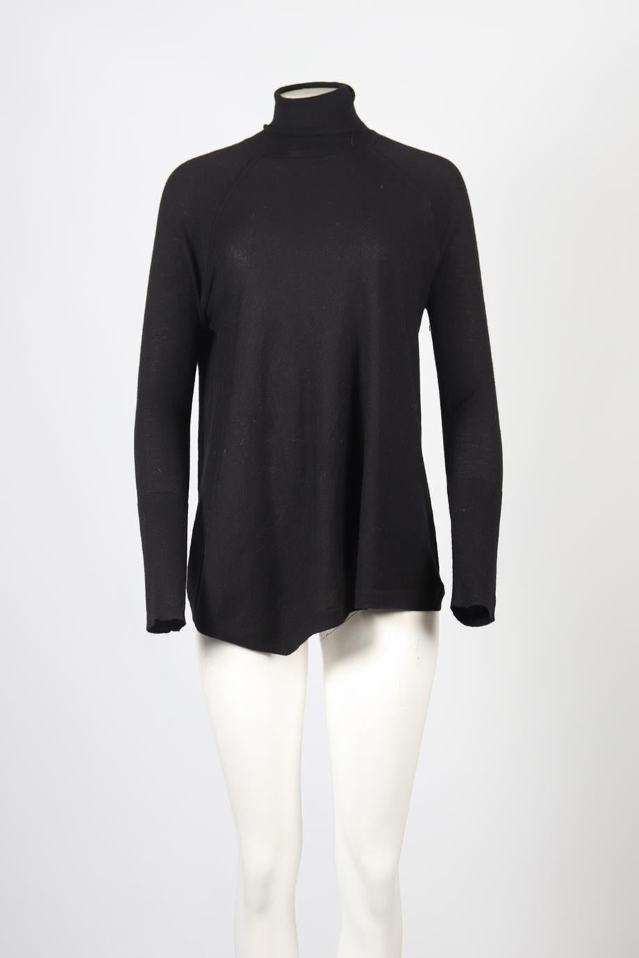 DONNA KAREN CASHMERE ROLL NECK TOP SMALL
